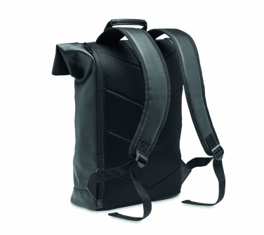 Logotrade werbemittel das Foto: 15" Rolltop-Rucksack PU