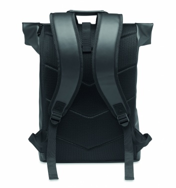 Logotrade werbemittel das Foto: 15" Rolltop-Rucksack PU