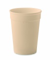 Recycelter PP-Becher 250 ml, Beige