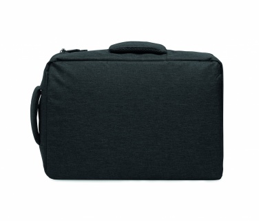 Logotrade Werbeartikel das Foto: Ein sicherer 15-Zoll-Laptop-Rucksack aus 300D RPET mit einer 210D RPET-Fütterung und individuell anpassbarem Druck