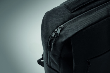 Logotrade Werbeartikel das Foto: Ein Rucksack aus 600D RPET-Polyester mit 210D-Futter und individuell anpassbarem Druck