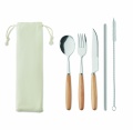 Besteck-Set Edelstahl, Beige