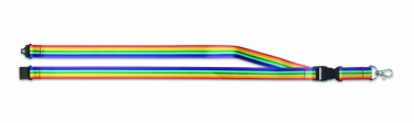 Logotrade Werbegeschenke das Foto: Regenbogen Lanyard RPET