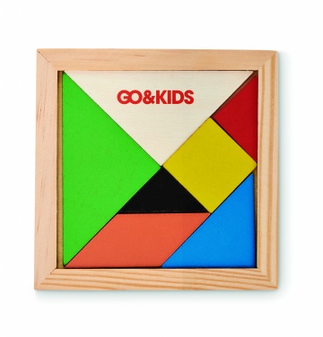 Logotrade Geschäftsgeschenke das Foto: Tangram-Puzzle Holz