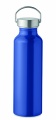 500-ml-Flasche aus recyceltem Aluminium mit einem Deckel aus Edelstahl mit Griff, Blau