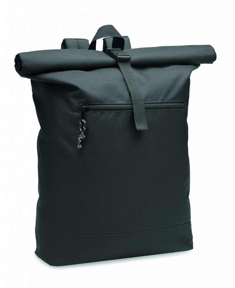 Logotrade werbemittel das Foto: Rolltop-Rucksack 600D RPET