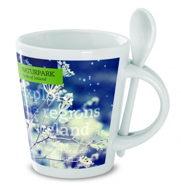 : Tasse mit Löffel Sublimation