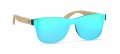 Sonnenbrille mit Bambus, Blau