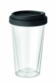 Borosilikat Trinkglas 350ml, Schwarz