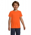 SPORTY KINDERT-SHIRT 140g, Neon Orange