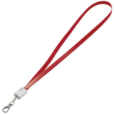 Logotrade Logogeschenke das Foto: Lanyard mit USB-Kabel LE PORT