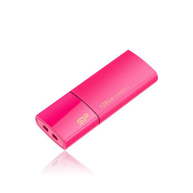 Logotrade Logogeschenke das Foto: USB-Stick Silicon Power 3.0 Blaze B05, rosa