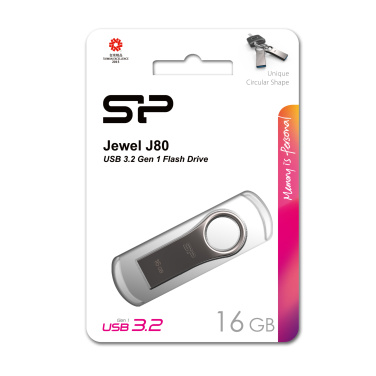 Logotrade Logogeschenke das Foto: USB-Stick 3.0 Silicon Power JEWEL J80 TITANIUM 16GB