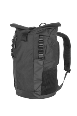 Logotrade Firmengeschenke das Foto: Rolltop-Rucksack ELBERT Schwarzwolf