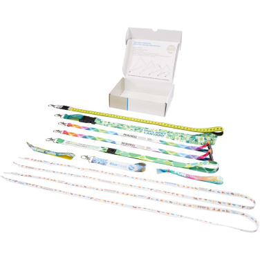 Logotrade werbemittel das Foto: Musterbox mit Sublimation Lanyards