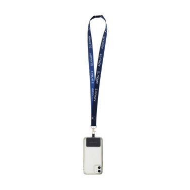 Logotrade werbemittel das Foto: Lanyard Sublimation Safety RPET 2 cm mit Patch