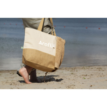 Logotrade Werbeartikel das Foto: Strandtasche Cancun aus Bio-Baumwolle (320 g/m²)