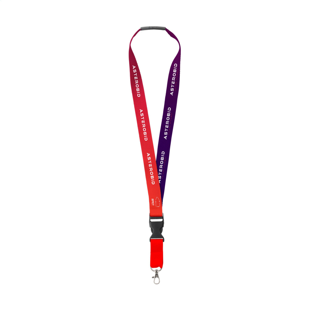 Logotrade Werbeartikel das Foto: Lanyard Promo Complete Sublimation RPET 2 cm Schlüsselband