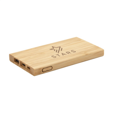 Logotrade Geschäftsgeschenke das Foto: Bamboo 4000 Powerbank externes Ladegerät