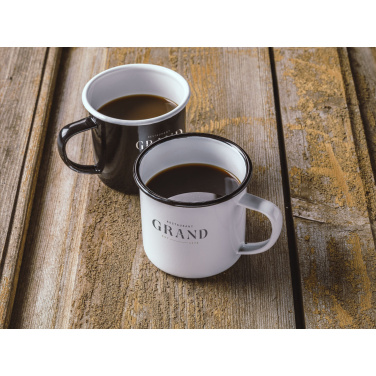 Logotrade Firmengeschenke das Foto: Retro Emaille Tasse 350 ml