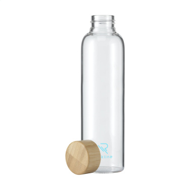 Logotrade Werbeartikel das Foto: Senga Glass Bamboo 500 ml Trinkflasche