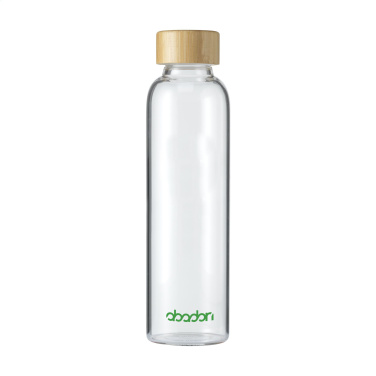 Logotrade Logogeschenke das Foto: Senga Glass Bamboo 500 ml Trinkflasche