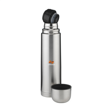 Logotrade Logogeschenke das Foto: Thermotop Maxi RCS Recycled Steel 1.000 ml Thermoflasche