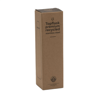 Logotrade Werbegeschenke das Foto: Topflask Premium RCS Trinkflasche aus recyceltem Stahl