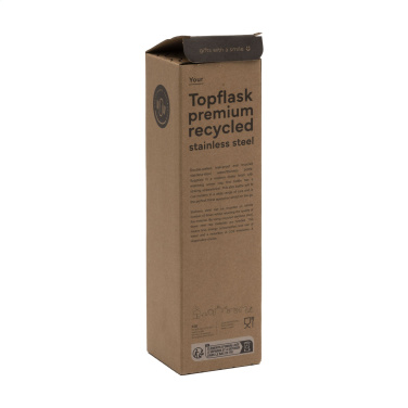 Logotrade Werbeartikel das Foto: Topflask Premium RCS Trinkflasche aus recyceltem Stahl