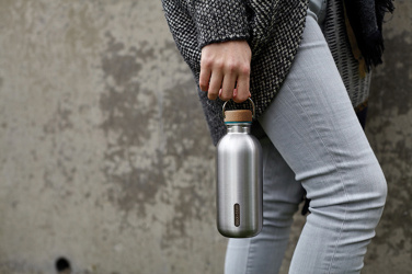 Logotrade Werbeartikel das Foto: Black+Blum Stahl-Wasserflasche 600ml