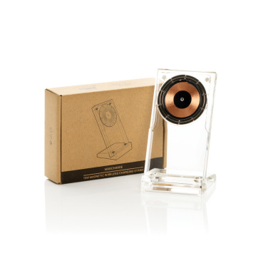 Logotrade Werbeartikel das Foto: Magcharge 15W magnetische Wireless-Charging-Stand
