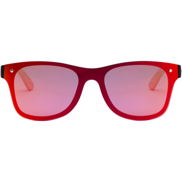 Logotrade Werbeartikel das Foto: Tan Sonnenbrille mit Bambusbügeln