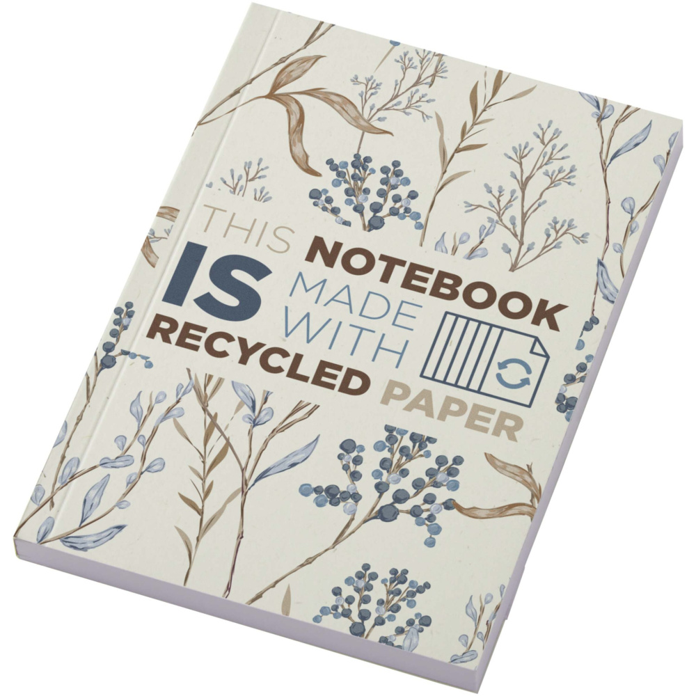 Logotrade Firmengeschenke das Foto: Novella Austen A6 Softcover Notizbuch aus Recyclingmaterial – 100 Blatt