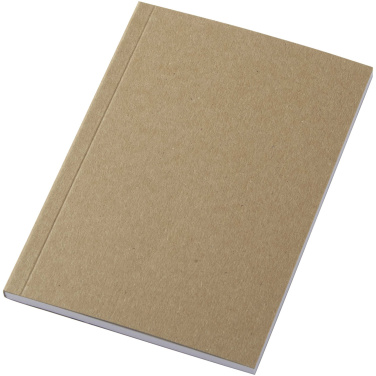 Logotrade Werbeartikel das Foto: Novella Austen A6 Softcover Notizbuch aus recyceltem Kraftpapier – 50 Blatt