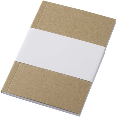 Logotrade Firmengeschenke das Foto: Novella Austen A6 Softcover Notizbuch aus recyceltem Kraftpapier – 50 Blatt