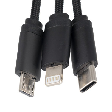 Logotrade Logogeschenke das Foto: Kabel 3in1 mit beleuchtetem Logo - LH-ZM04
