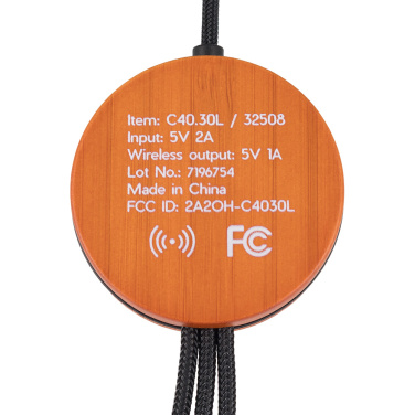 Logotrade Firmengeschenke das Foto: Großes Kabel 4in1 mit beleuchtetem Logo - i5w