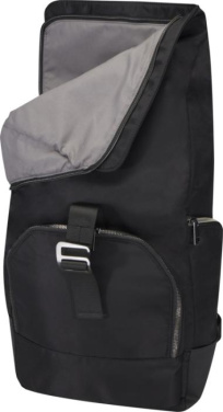 Logotrade Geschäftsgeschenke das Foto: Rhine 15" Rolltop-Rucksack aus recyceltem GRS-Material 18 L