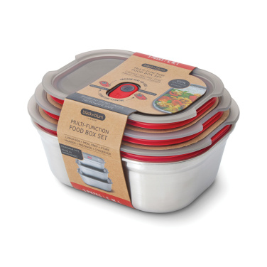 Logotrade Werbeartikel das Foto: Black+Blum 3-tlg. Mealprep Box Set - klein, medium, groß