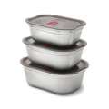 Black+Blum 3-tlg. Mealprep Box Set - klein, medium, groß, grau
