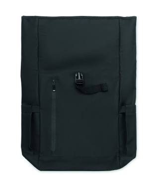 Logotrade Werbegeschenke das Foto: Rolltop-Rucksack 600D RPET