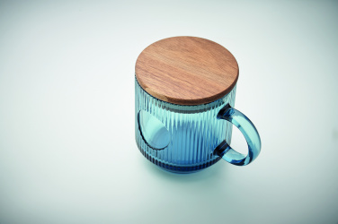 Logotrade Werbeartikel das Foto: Gerippter Glasbecher 300ml