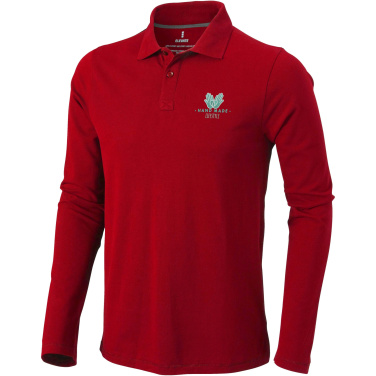 Logotrade Werbegeschenke das Foto: Oakville Langarm Poloshirt für Herren