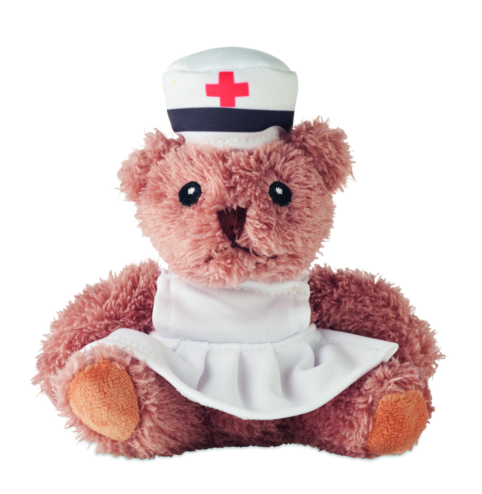 Logotrade Firmengeschenke das Foto: Teddybär Krankenschwester