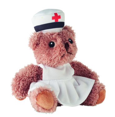 Logotrade Geschäftsgeschenke das Foto: Teddybär Krankenschwester