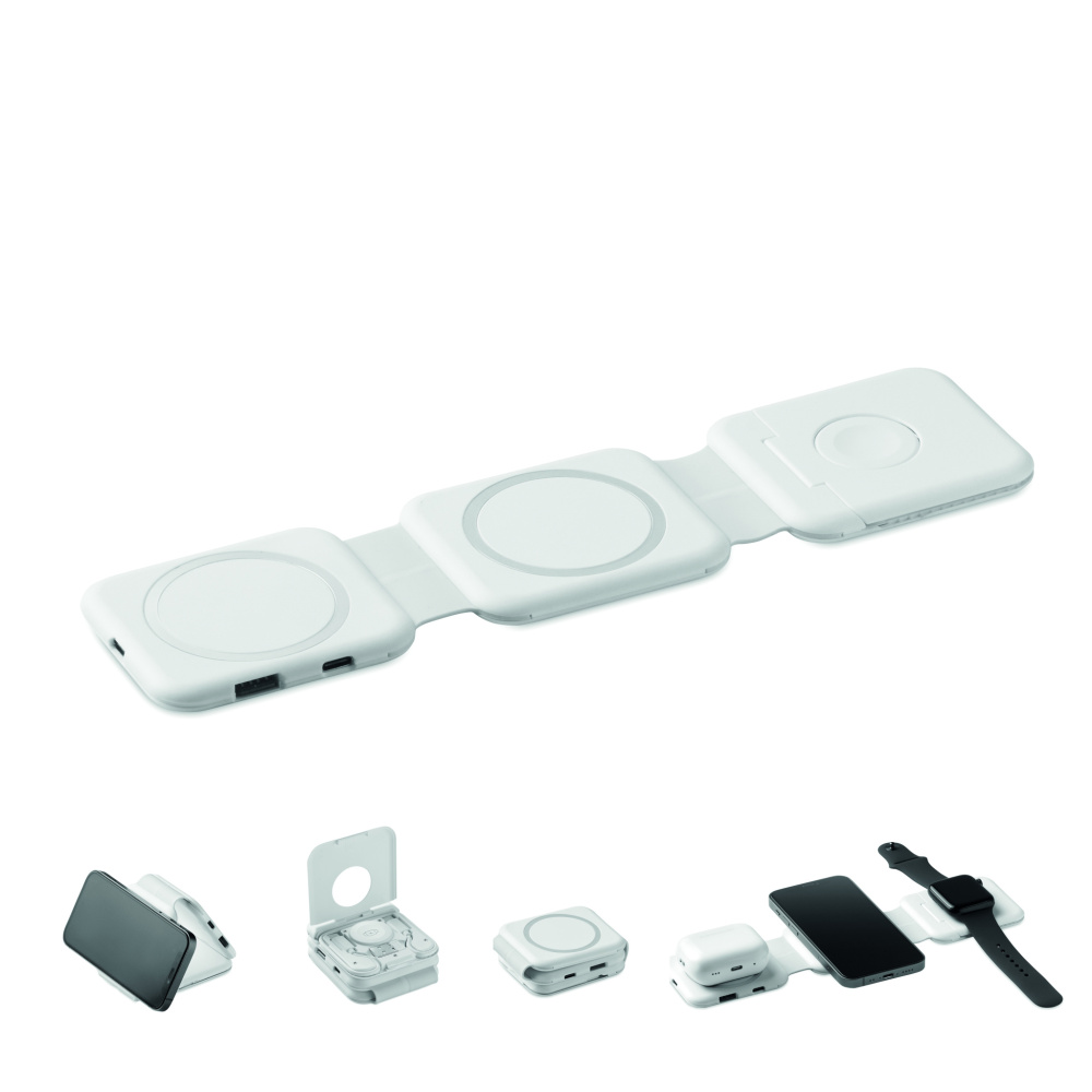 Logotrade Firmengeschenke das Foto: 3fach Ladestation