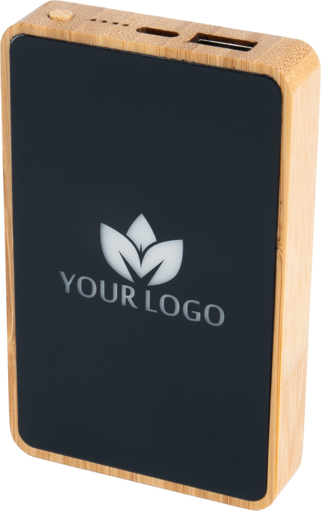 Logotrade Logogeschenke das Foto: Powerbank 5000 mAh mit beleuchtetem Logo