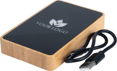 Logotrade Firmengeschenke das Foto: Powerbank 5000 mAh mit beleuchtetem Logo