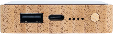 Logotrade Werbeartikel das Foto: Powerbank 5000 mAh mit beleuchtetem Logo