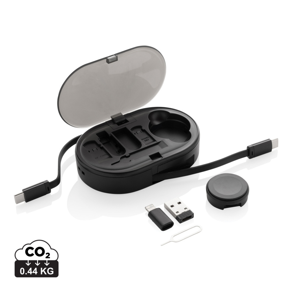 Logotrade werbemittel das Foto: Chargevix Multifunktionales 60W-Lade-Set aus RCS rPlastic